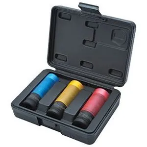 3 Pc. Metric High-Strength Wheel Protector Impact Socket Set