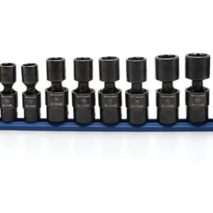 10 Pc. 1/2" Drive 6 Point Standard X-CORE Pinless Universal Impact Metric Socket Set