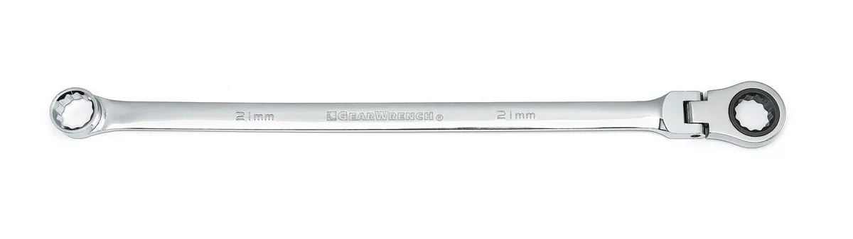 21mm XL GearBox Flex Head Double Box Ratcheting Wrench