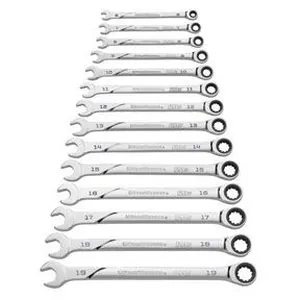 120XP Universal Spline Metric XL Combination Ratcheting Wrench Set, 14Pc