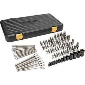 80 Pc. 1/4", 3/8" & 1/2" Drive Hex/Ball End Hex/Tamper Proof Torx/E-Torx/Torx Bit Socket Set