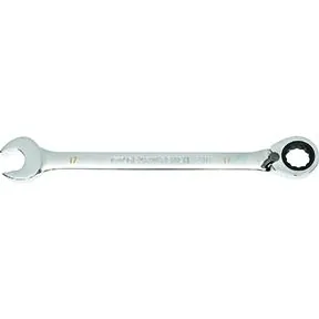 17mm 90-Tooth 12 Point Reversible Ratcheting Wrench