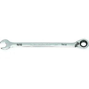 11/32" 90-Tooth 12 Point Reversible Ratcheting Wrench