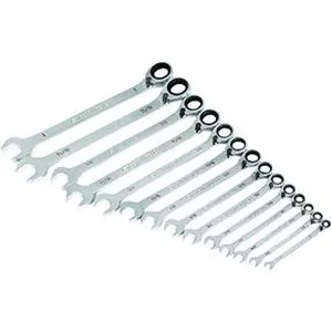 14 PC SAE WR RAT COMB REV SAE 90T SET 1/4-1"