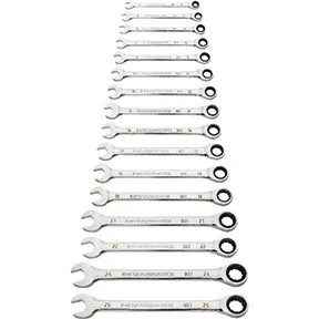 16 Piece 90-Tooth 12 Pt MET Ratcheting Comb WR