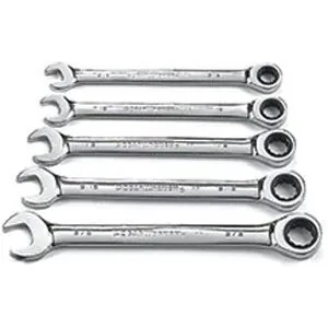 5 pc. Combination Ratcheting Wrench Set SAE