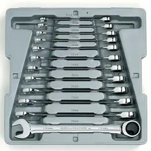 12 Pc. Metric Combination Ratcheting Wrench Set