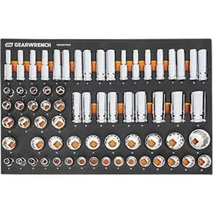 67 Piece 1/2" Drive Master Metric Socket Set in Foam Storage Tray