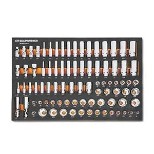 85 Piece 3/8" Drive Master SAE Socket Set in Foam Storage Tray