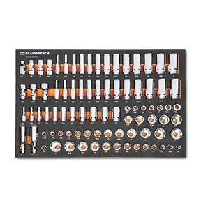 85 Piece 3/8" Drive Master SAE Socket Set in Foam Storage Tray
