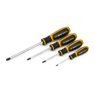 GearWrench 4 Piece Pozidriv Dual Material Screwdriver Set
