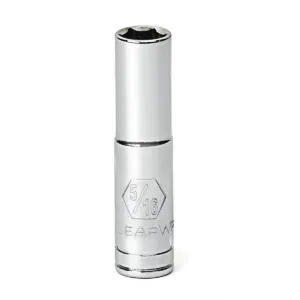 GearWrench 1/4 Inch Drive 6 Point Deep SAE Socket 5/16 Inch