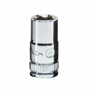 GearWrench 1/4 Inch Drive 6 Point Standard Metric Socket 8mm