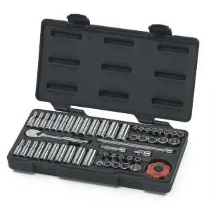 GearWrench 51 Piece 1/4 Inch Drive 12 Point Standard & Deep SAE/Metric Mechanics Tool Set
