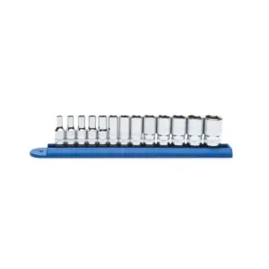 GearWrench 13 Piece 1/4 Inch Drive 6 Point Mid Length Metric Socket Set