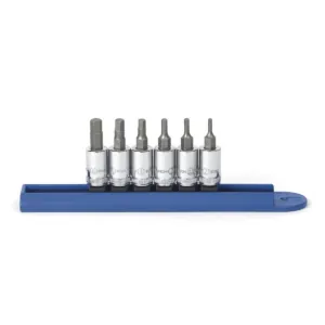GearWrench 6 Piece 1/4 Inch Drive Hex Bit Metric Socket Set