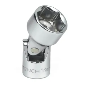 GearWrench 3/8 Inch Drive 6 Point Metric Flex Socket 18mm