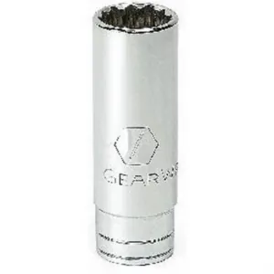 GearWrench 3/8 Inch Drive 12 Point Deep SAE Socket 3/4 Inch