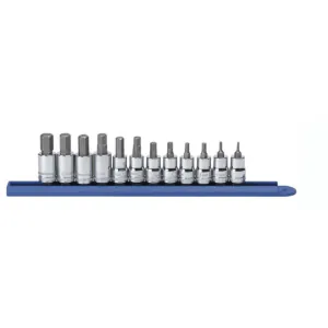 GearWrench 12 Piece 3/8 Inch Drive Hex Bit Metric Socket Set