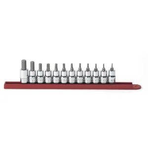 GearWrench 12 Piece 3/8 Inch Drive Hex Bit SAE Socket Set