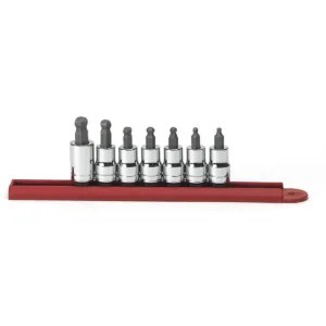 GearWrench 7 Piece 3/8 Inch Drive Ball End Hex Bit SAE Socket Set