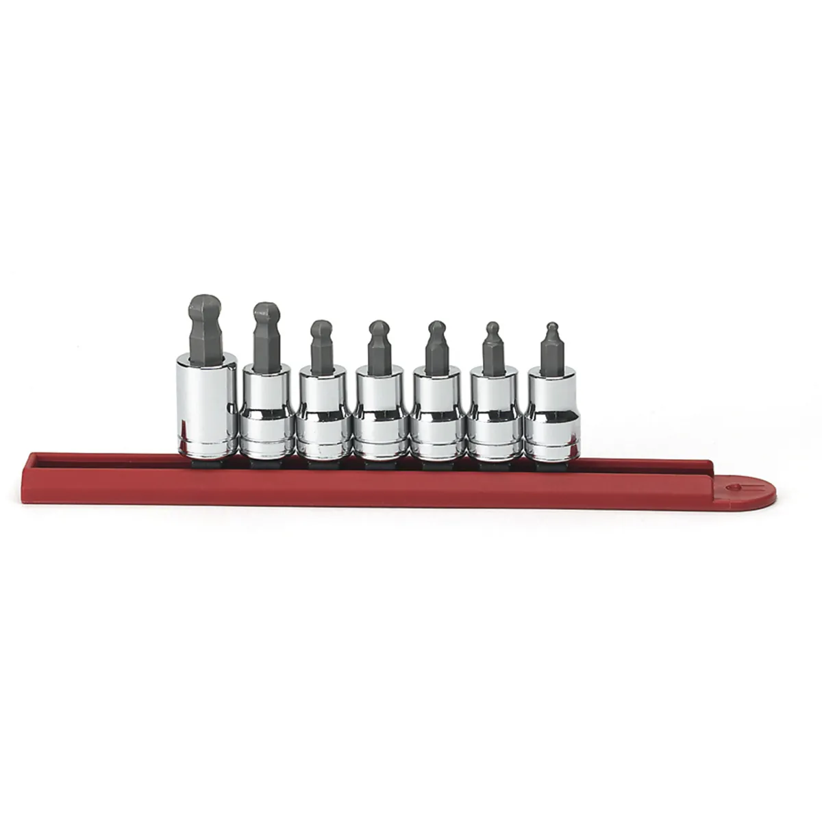 GearWrench 7 Piece 3/8 Inch Drive Ball End Hex Bit SAE Socket Set