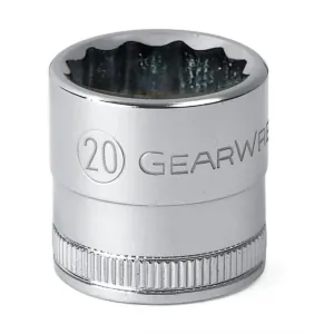GearWrench 1/2 Inch Drive 12 Point Standard Metric Socket 26mm