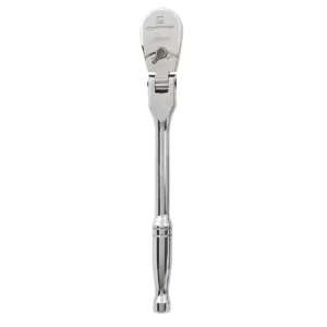 GearWrench 1/4 Inch Drive 120XP Full Polish Chrome Flex Head Teardrop Ratchet