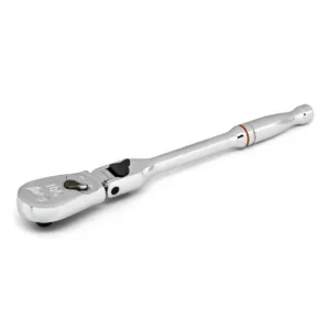 GearWrench 1/4 Inch Drive 90-Tooth Locking Flex Head Teardrop Ratchet 7 Inch