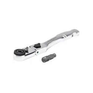 GearWrench 1/4 Inch Drive 72-Tooth Quick Release Locking Flex Slim Head Ratchet 6 Inch
