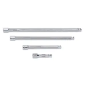 GearWrench 4 Piece 3/8 Inch Drive Wobble Extension Set 3 Inch, 6 Inch, 10 Inch & 12 Inch