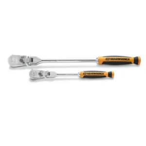 GearWrench 2 Piece 1/4 Inch and 3/8 Inch Drive 120XP Dual Material Flex Head Teardrop Ratchet Set