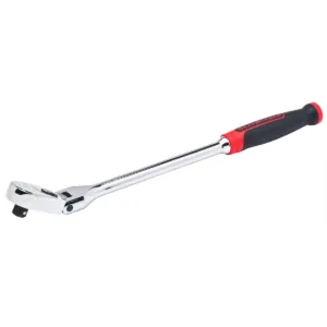 GearWrench 3/8 Inch Drive 120XP Dual Material Handle Flex Head Teardrop Ratchet 15-1/2 Inch