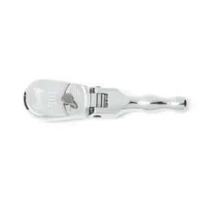 GearWrench 3/8 Inch Drive 90-Tooth Stubby Flex Head Teardrop Ratchet 5 Inch