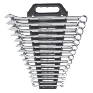GearWrench 15 Piece 12 Point Long Pattern Combination SAE Wrench Set