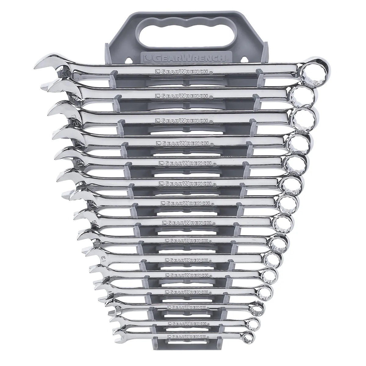 GearWrench 15 Piece 12 Point Long Pattern Combination Metric Wrench Set