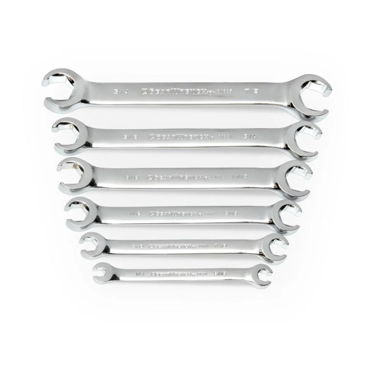 GearWrench 6 Piece Flare Nut SAE Wrench Set