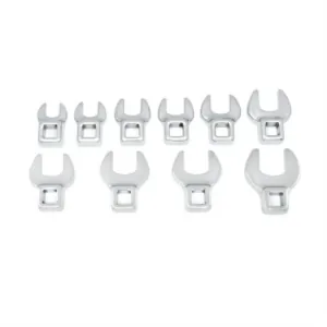 GearWrench 10 Piece 3/8 Inch Drive Crowfoot Metric Wrench Set