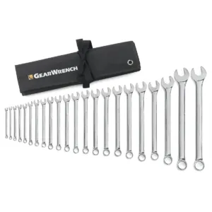 GearWrench 22 Piece 12 Point Long Pattern Combination Metric Wrench Set