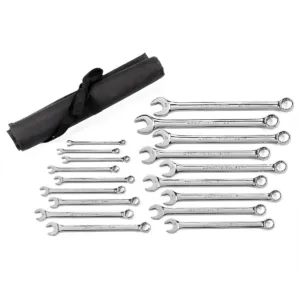 GearWrench 18 Piece 12 Point Long Pattern Combination Metric Wrench Set