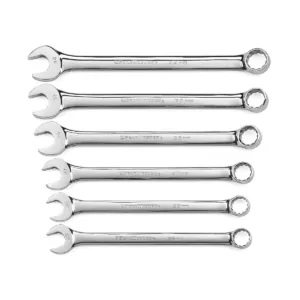 GearWrench 6 Piece Metric 12 Point Long Pattern Combination Wrench Set