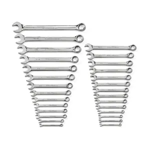 GearWrench 28 Piece 6 Point Combination SAE/Metric Wrench Set