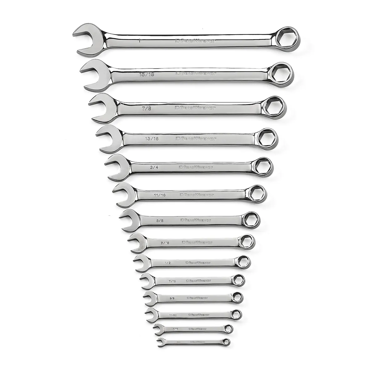 GearWrench 14 Piece 6 Point Combination SAE Wrench Set