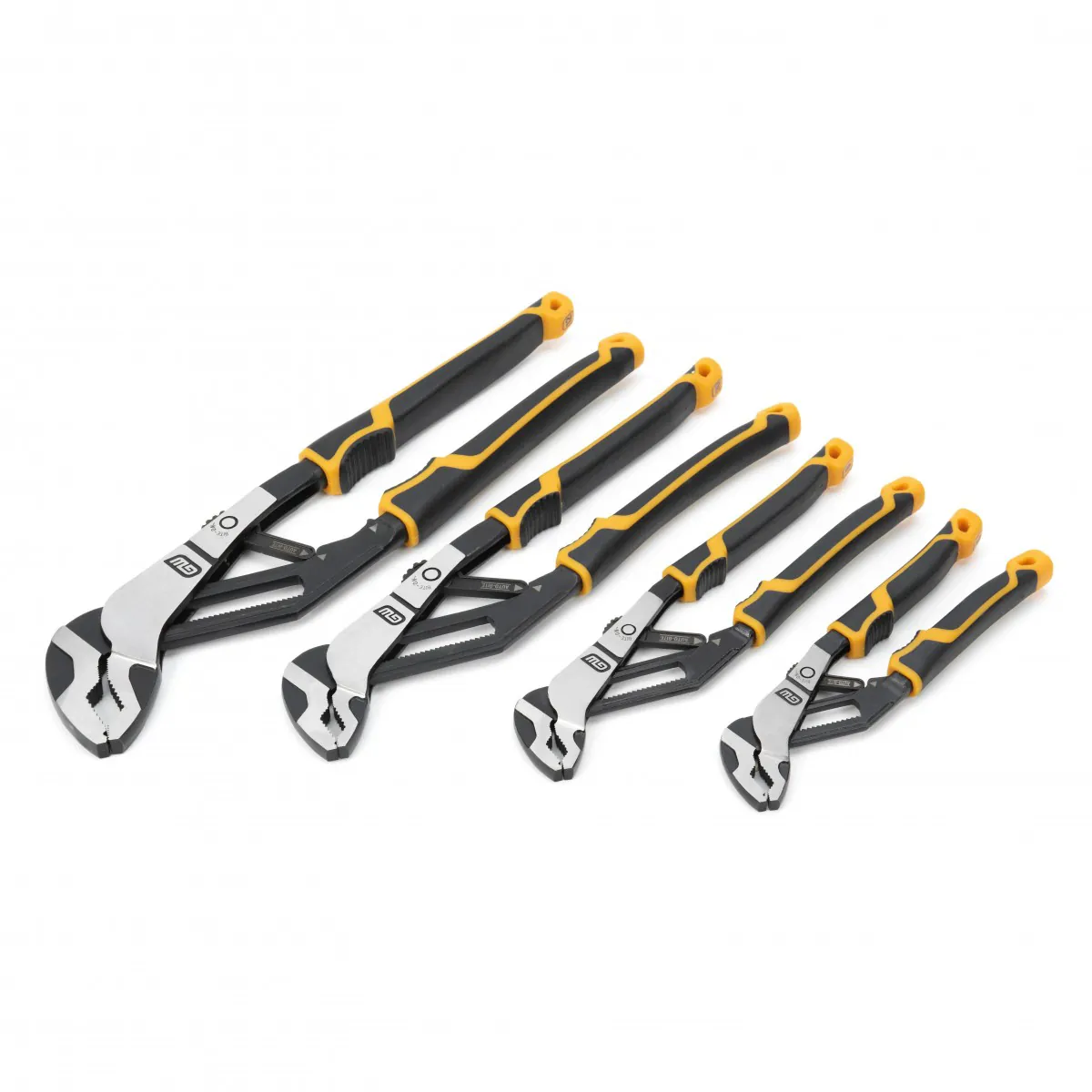 GearWrench 4 Piece PITBULL Auto-Bite Tongue & Groove Dual Material Pliers
