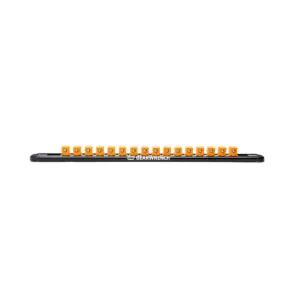 GearWrench 1/4 Inch Drive Magnetic Socket Rail Includes 14 Clips