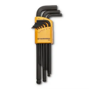 GearWrench 9 Piece Metric Ball End Long Arm Hex Key Set