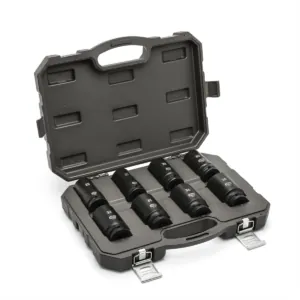 GearWrench 8 Piece 3/4 Inch Drive 6 Point Metric Deep Impact Socket Set