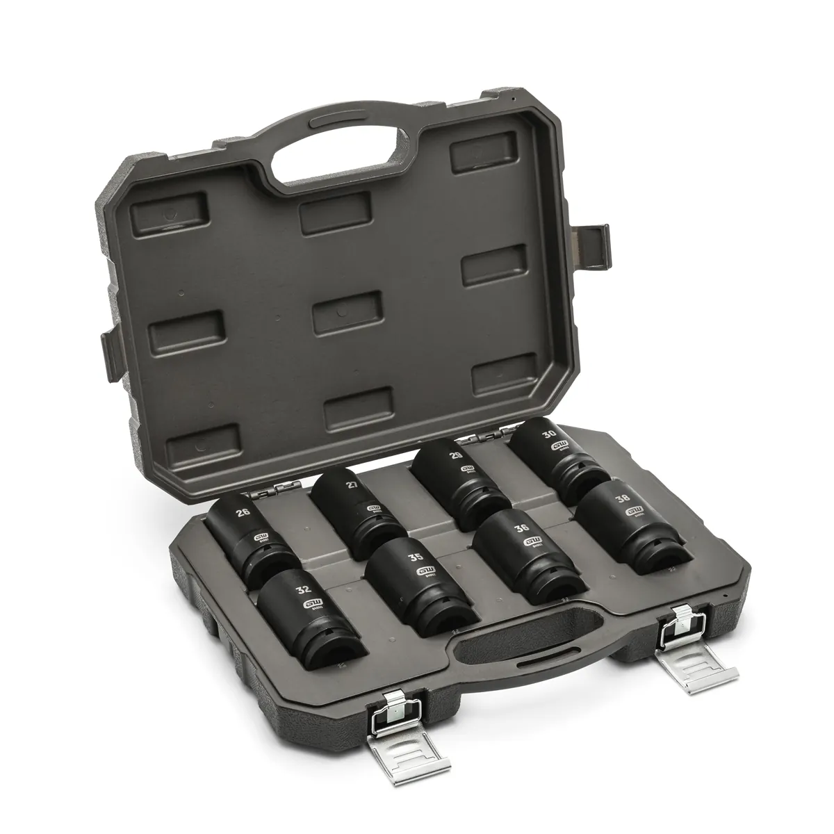 GearWrench 8 Piece 3/4 Inch Drive 6 Point Metric Deep Impact Socket Set