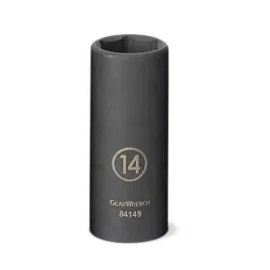 GearWrench 1/4 Inch Drive 6 Point Deep Impact Metric Socket 7mm