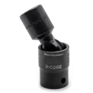 GearWrench 3/8 Inch Drive 6 Point Standard X-Core Pinless Impact Universal Metric Socket 24mm